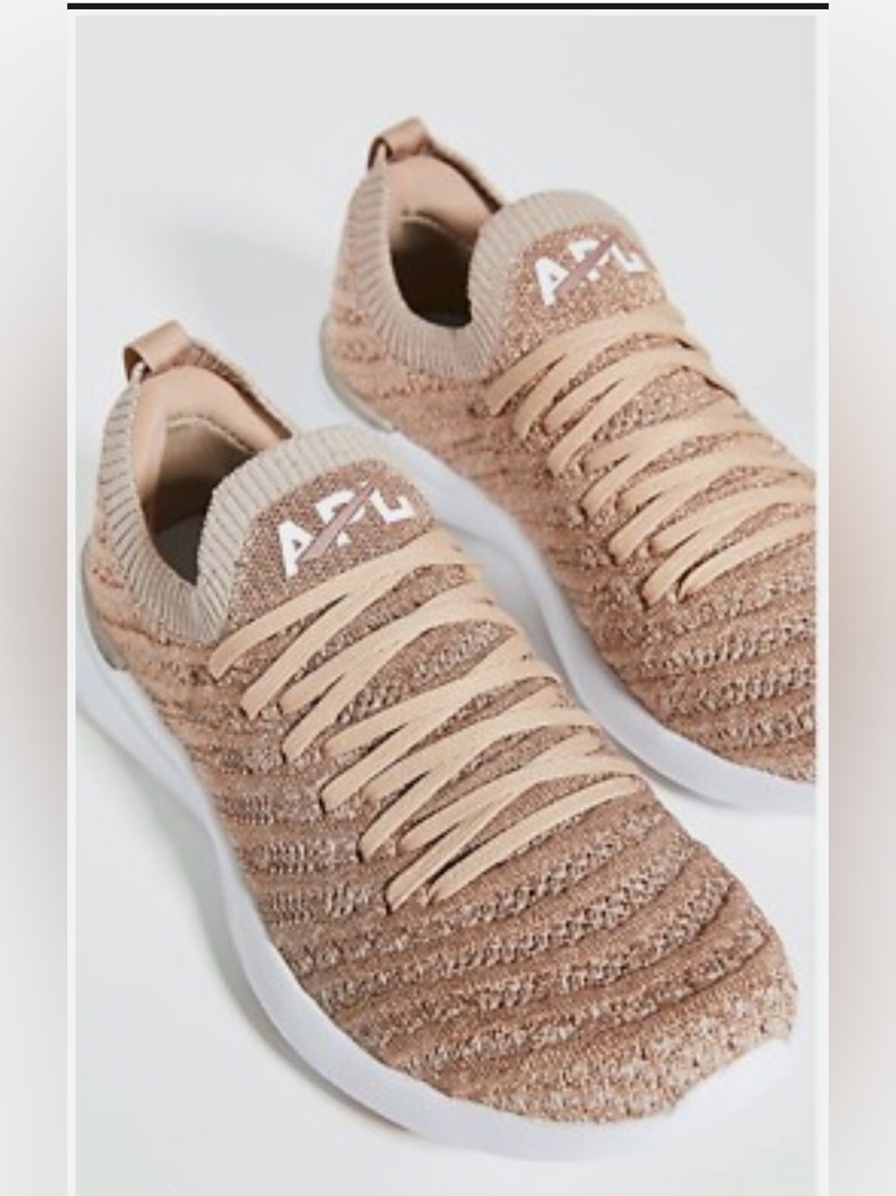 APL techloom sneakers in Nude - sz 9